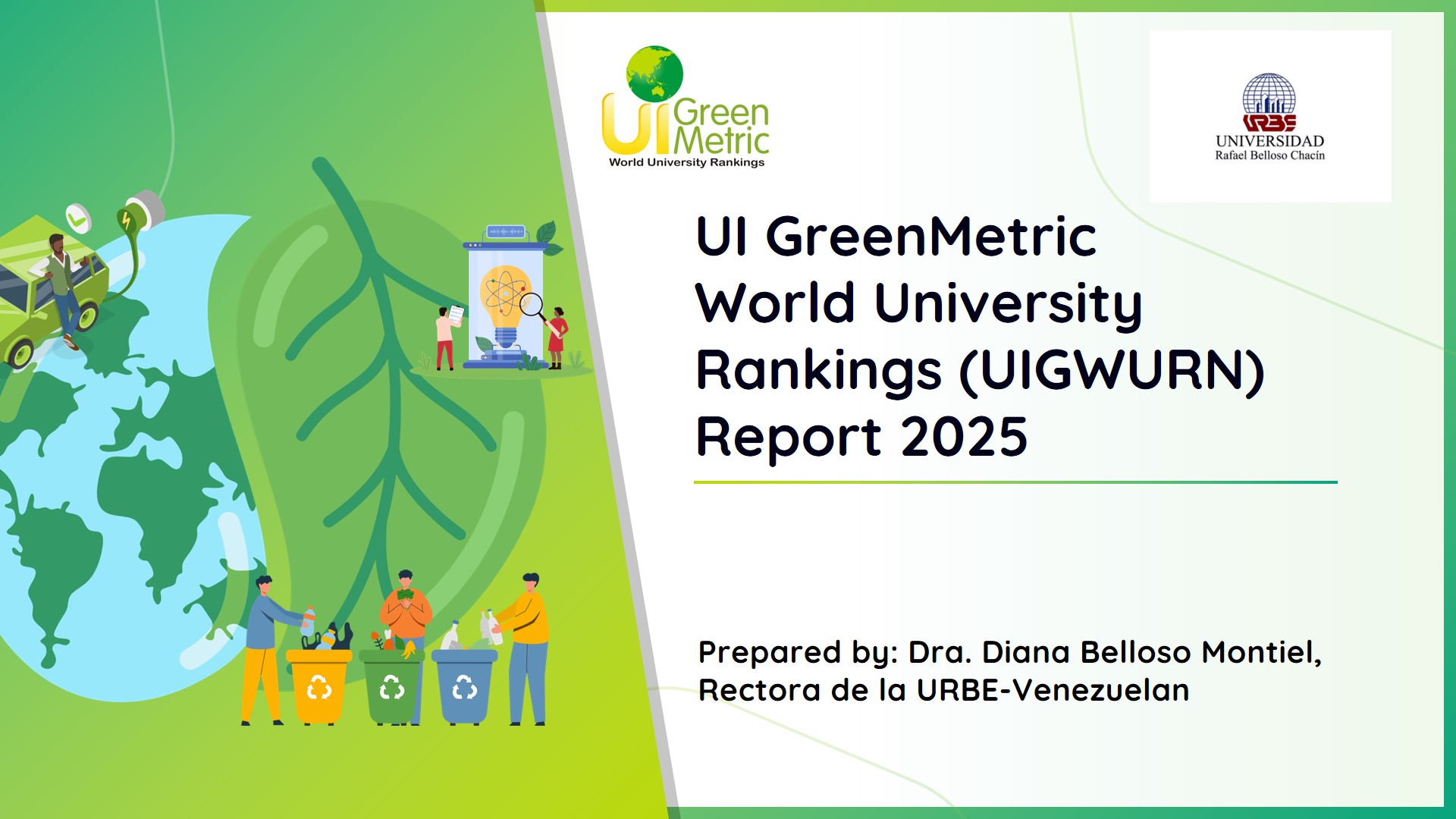 URBE destaca en la reunión anual del UI GreenMetric World University Ranking 2025