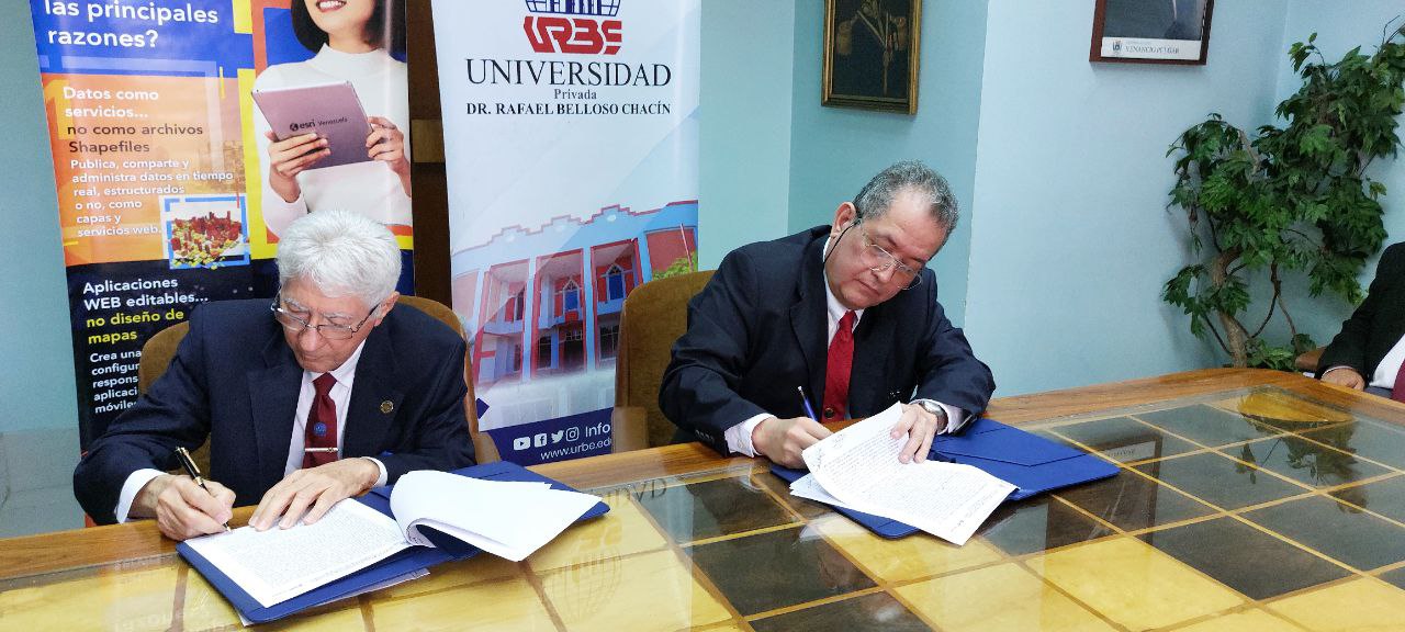 URBE y ESRI Venezuela Firman Convenio de Cooperación para Impulsar la Investigación y el Desarrollo Sostenible