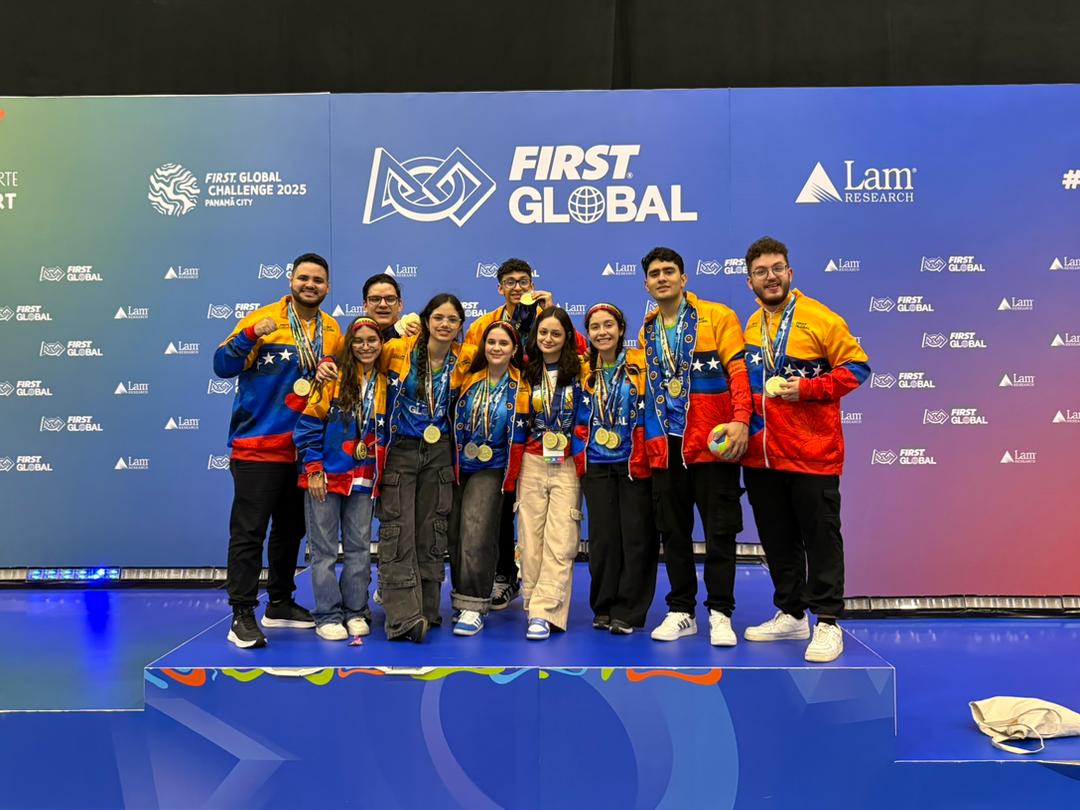 Team Venezuela se corona campeón en el mundial de robótica “First Global Challenge 2025”