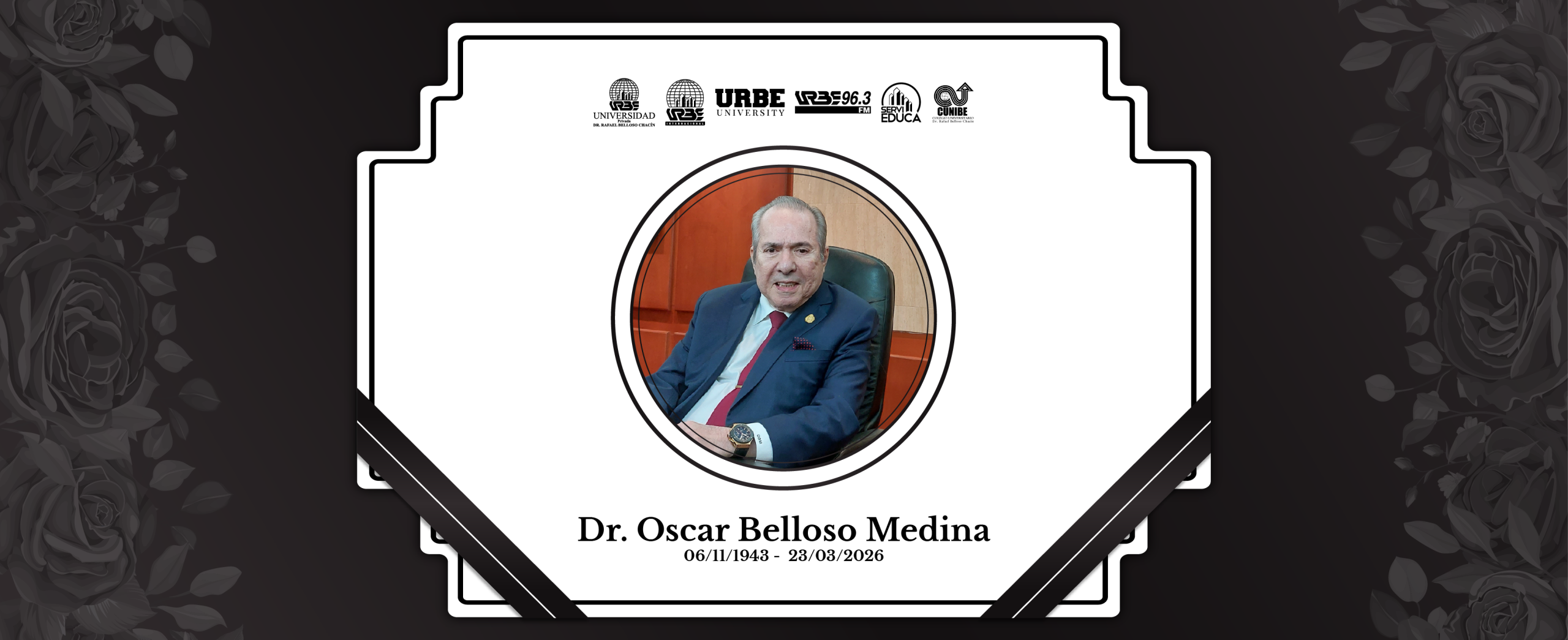 URBE despide al Dr. Oscar Belloso Medina, pilar de la educación superior en el Zulia